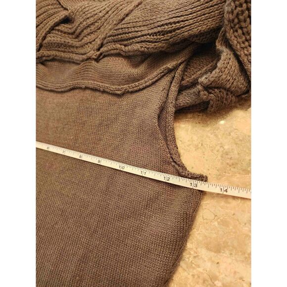 Almost Famous olive green off the shoulder sweater dress size small - Picture 4 of 8